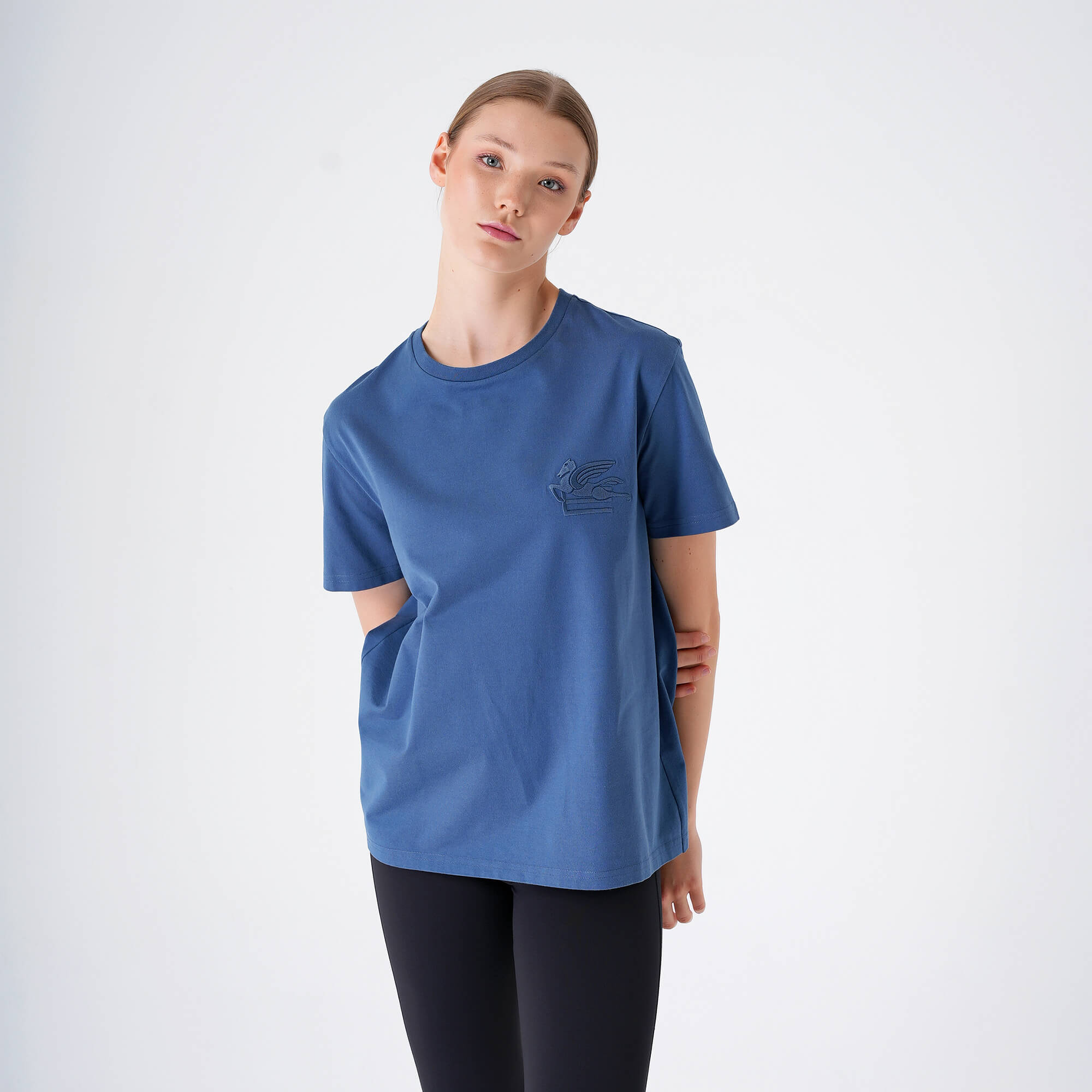 Etro - Navy Blue Icon Logo Cotton T-shirt